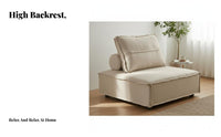 Reconfigurable Block Sofa Launderable Detachable Upholstery Reconfigurable Sofa Set Wabi-Sabi Aesthetic Comfy Upholstery