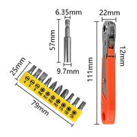Mini Ratchet Screwdriver Compact Tool Lightweight for Homeowners, Mechanics