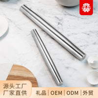 双英304不锈钢擀面杖厨房家用擀面棍饺子皮擀面神器烘焙用具