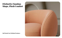 Rounded Tub Armchair Modern Design Accent Chair Soft Upholstery Luxurious Cushioning for Readers, Boutique, Living Room