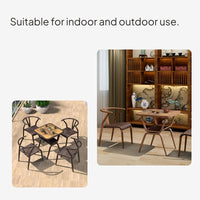 Balcony Tea Set, Aluminum Wicker, Modern Outdoor Furniture