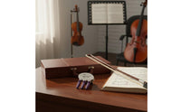 Lowers Volume Metal Violin Mute Full Muting Violin Practice Mute Rubber Covered Sound Dampener Easy to Attach