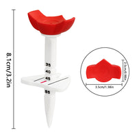 HOW TRUE Adjustable Plastic Golf Tee with Scale for Golf Course Accessories