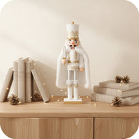 Wooden Nutcracker Standing Nutcracker Figurine Collectible Statue for Entryway, Window Display