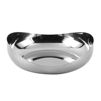 Stainless Steel Fruit Tray Rounded Serving Bowl Polished for Living Room, Coffee Table
