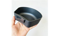 Carbon-Pattern Hanging Bowl with Tab Molded Fishing Container Sturdy Portable for Fishermen