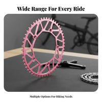 130BCD Narrow Wide Chainring Anti-Chain Drop Folding Bike Single Chainring Hollow Design Folding Bike Chainwheel for Cyclists, Recreational Riding
