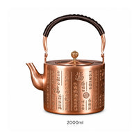 Tea Kettle with Wrapped Handle Traditional Teapot Decorative for Collectors