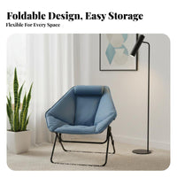 Folding Recliner Foldable Design Folding Sleeper Chair Padded padding Adjustable Backrest for Seniors, Living Room, Small Spaces