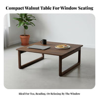 Foldable Lap Tray Japanese and Aesthetics Low Table Space-Saving Design Adaptable for Adults, Kids, Bay Bay, Small Areas