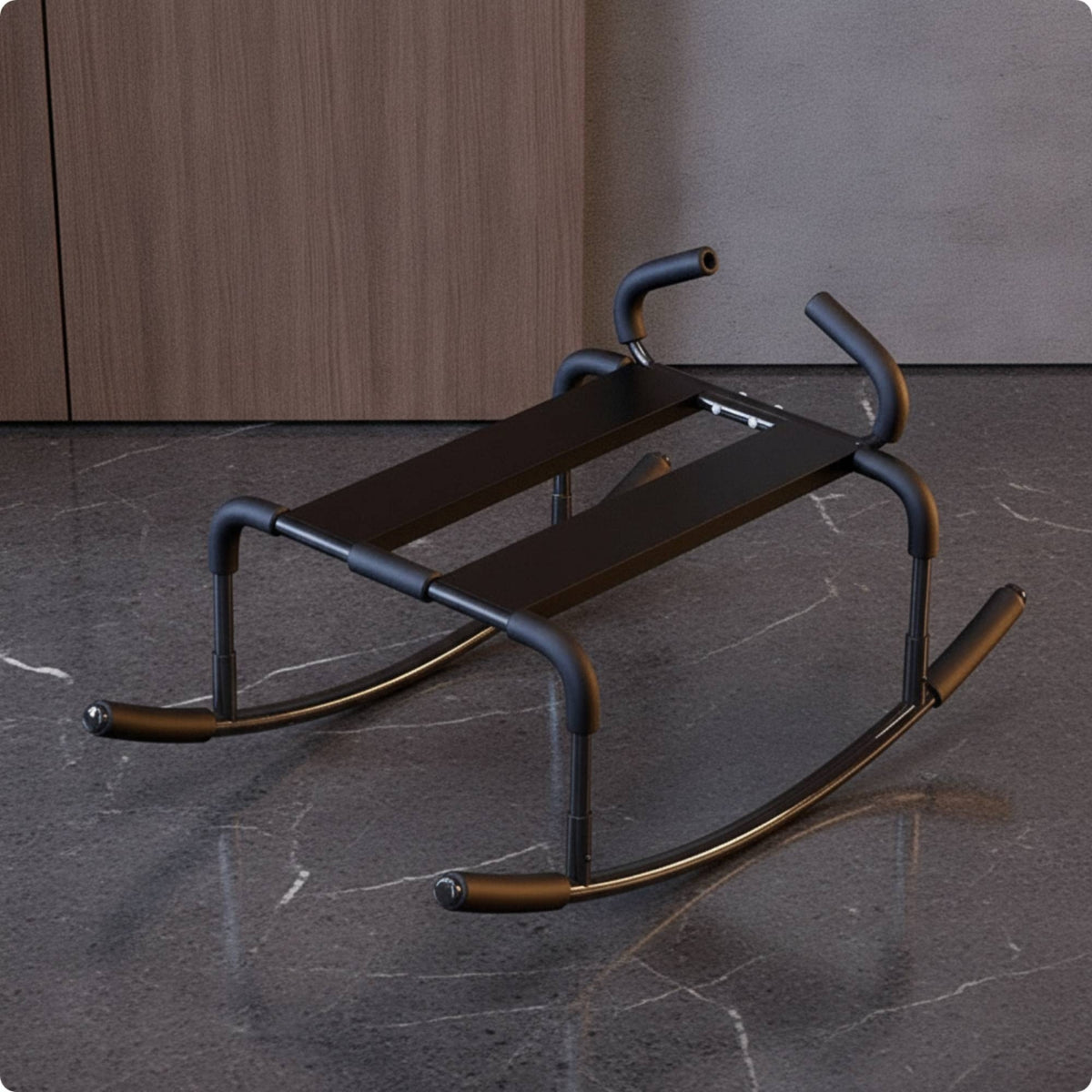 Closeness Aid with Hand Grips | Tubular Metal, Padded, Rocking Horse Frame, for Bedroom