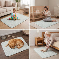 Soft Round Pet Mat, Comfortable Sleeping Mat for Dogs Cats, Washable Dog Mat for Crate or Bunny Cage, Airy Cat Mat Surface