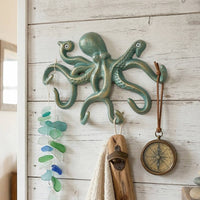 Squid Wall Hook Decorative Squid Coat Hook Nautical for Entryway