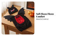 3 Pieces Nocturnal Flyer Costume With | Lightweight Easy-to-Wear Design, Short-Sleeve, undead lord Outfit with Hat, for School Plays