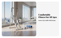 Foldable Design Vertical Climber Multi-Functional Folding Cardio Climber Space-Saving Folding Step Machine Sturdy Frame for Beginners, Adults, Seniors, Full Body Training, Apartment, Indoor