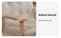 Retro Design Tufted Back Wooden Frame Sofa Set Nordic Design Commercial Furniture Cafe Seating for Restaurant Owners, Homeowners, Coffee Shop, Homestay, Lounge Area, Living Room