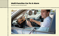 Car alarm with loud siren