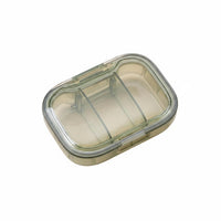 4-Compartment Case Portable 4-Compartment Round Pillbox Food-Grade