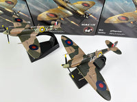 1/72 WWII British Spitfire Military Alloy Simulation Fighter Aircraft Finished Model Ornament Toy