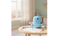 Robot with Drawing Arm Interactive Drawing Robot Doodle Bot Creative Art Toy Screenunplugged for Children, Tabletop, Playroom