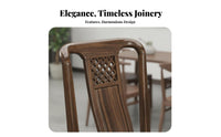 New Chinese design Z-Leg Armchair Mortise and Tenon Joint Dining Chair Ergonomic supportrest Seating Furniture contourd Armrests for Homeowners, Restaurant Owners, Design lovers, Tea Room, Hotel Lobby