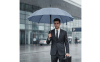 Stormproof Automatic Umbrella with Cover Waterproof Long-Handle Umbrella Heavy Duty Large for Business Professionals, Commuters, Daily Commute