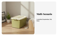 Rolling Underbed Box With casters Storage Container Stackable for Closet, Renters