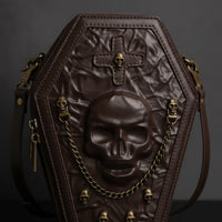 Crossbody Bag Hard-Sided Gothic Handbag Adjustable  Bag for Goths, Cosplayers, Concerts, Cosplay