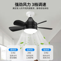 （有认证）极简风家用风扇灯e27可拆卸扇叶餐厅客厅卧室吊扇灯中山灯具
