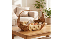 Basket with Handle Decorative Woven Gift Basket Handheld for Fruit Display