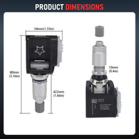 4-Piece Tire Pressure Monitoring Sensor Set for Mercedes-Benz