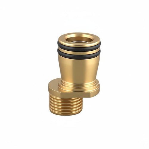 Built-in Filter Eccentric Shower Connector Thickened Brass Shower Mixer Curved Leg Easy Installation for Bathroom Renovation