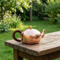 Tea Kettle with Side Handle Polished Vessel Sturdy for Kitchen, Collectors
