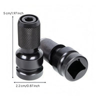 1/2 Universal Socket Adapter Black Telescopic Socket Adapter Heat-Treated Steel