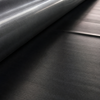 Black Composite Geotextile Membrane, 6m Thickened Geomembrane Roll, Heavy Duty Soil Stabilization Geotextile Liner, High Anti Aging