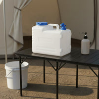 Water Container Jug with Spigot Rectangular Portable Water Tank Easy to Clean for Journeyers