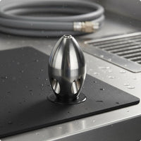 Drain Cleaner Nozzle Clog Removal Pressure Washer Accessory Stainless Steel Cleaning Tool