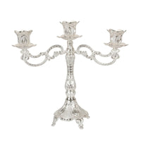 Metal Candelabra Vintage Three-Arm Candle Holder Space-Saving for Event Planners