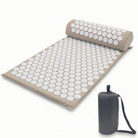 3 Pieces Acupressure Mat and Pillow Set Padded Acupressure Set with Bag Acupuncture Massage Mat Cushioned Acupuncture Pillow