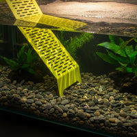 Turtle Basking Ramp Easy to Clean Waterproof Turtle Ladder Tortoise Resting Terrace Sturdy Design Pet Habitat Accessory