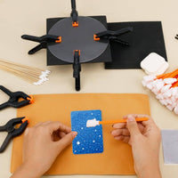 210 Pieces Malleable Pads Card Flattening Repair Tool Set Absorbent Sponge Trading Card Cleaning Kit