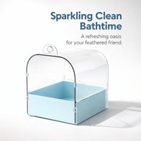 Bird Bath Box Hooks, Transparent Bird Bath for Budgies, Tub Pet Bird Bath, Pet Bird Bath Box, Small  - Image 7