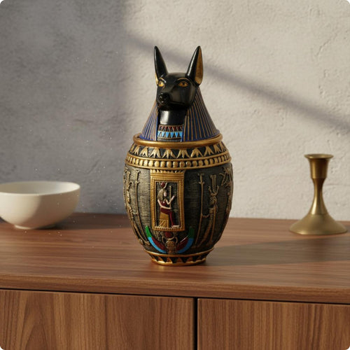 Bastet Feline Statue Detachable Lid Bastet Figurine Collectible for Entryway
