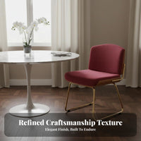 Curved spine Dining Chair Light Luxury Aesthetic Vanity Stool Modern Minimalist Design dense-fill Foam pad for Makeup Room