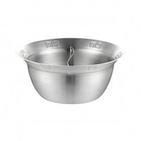 Split Hot Pot With Two Broths  Smooth  Finish Divided Stainless Steel Hot Pot Even Heating for Restaurant