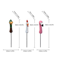 Creature Head Stake Decor Resin Creature Sculpture Stake Whimsical Design