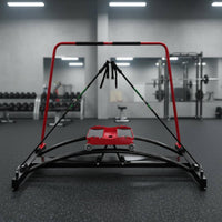 Indoor Ski Simulator Wheeled Carriage Ski Motion Curved Rails Fitness Simulator