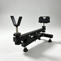 Targeting Rest with Y-Fork Cradle Adjustable Steel Support Stand with Padded Block Bench-Style for Marksmen, Workbench