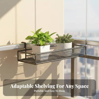 Railing Planter Rack Hanging Design Railing Planter Basket toolat no extra cost Installation
