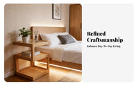 Bedside Storage Table Creative Design Number-Shaped Side Table Rounded Corners